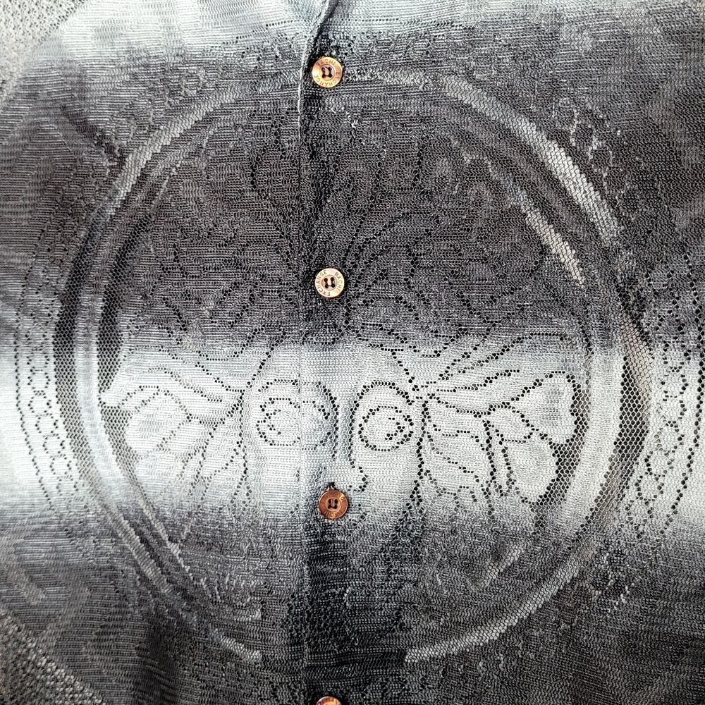 Vintage Bachi Exchange Button Down Mesh Shirt Siz… - image 5